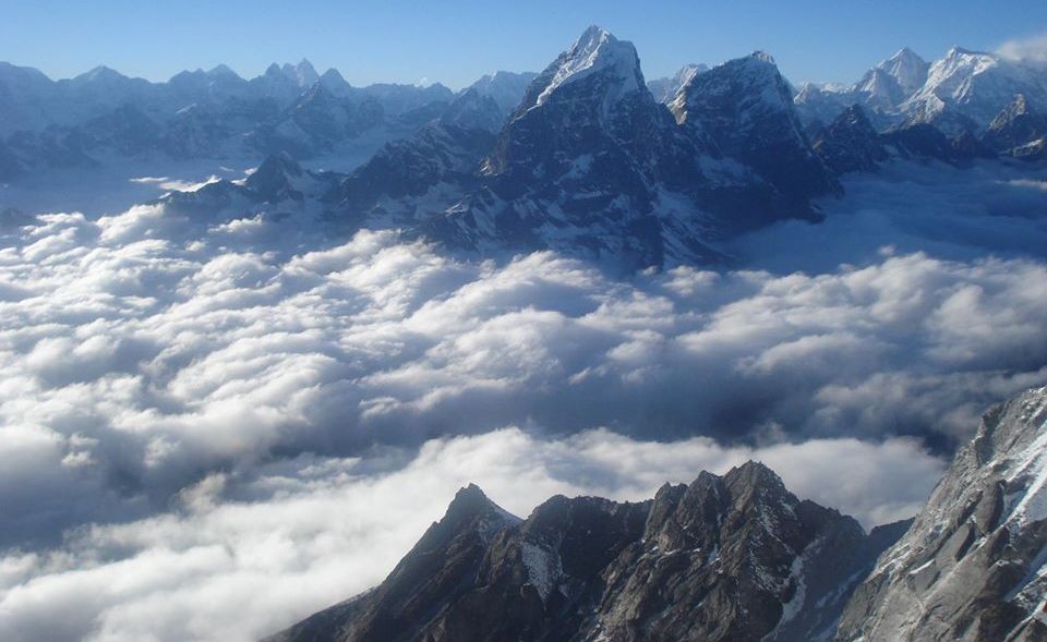 Mts.Taboche and Cholatse from Ama Dablam
