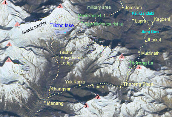 Tilicho Lake Map