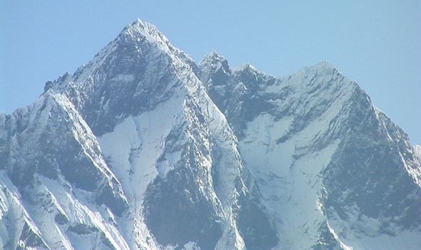 Mount Lhotse in the Nepal Himalaya