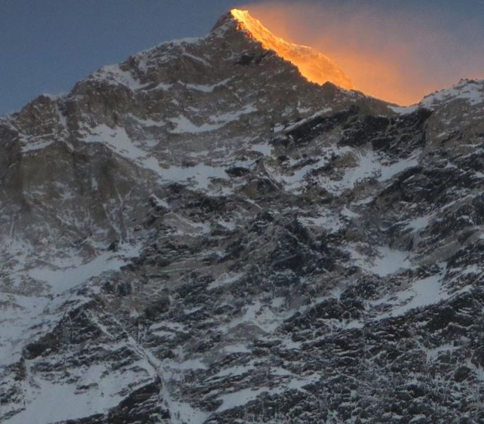Mount Makalu in the Nepal Himalaya