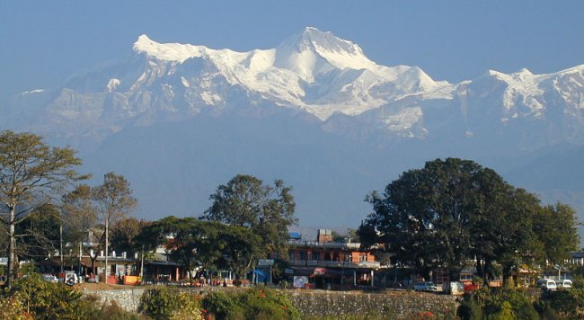 Annapurna IV and Annapurna II from Pokhara