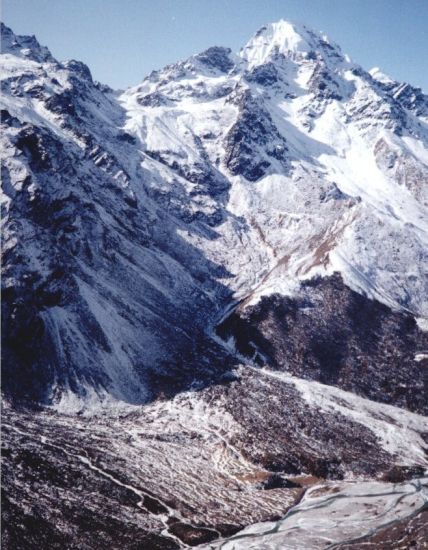 Naya Kanga ( Ganja La Chuli ) and Ganja La on descent from Yala