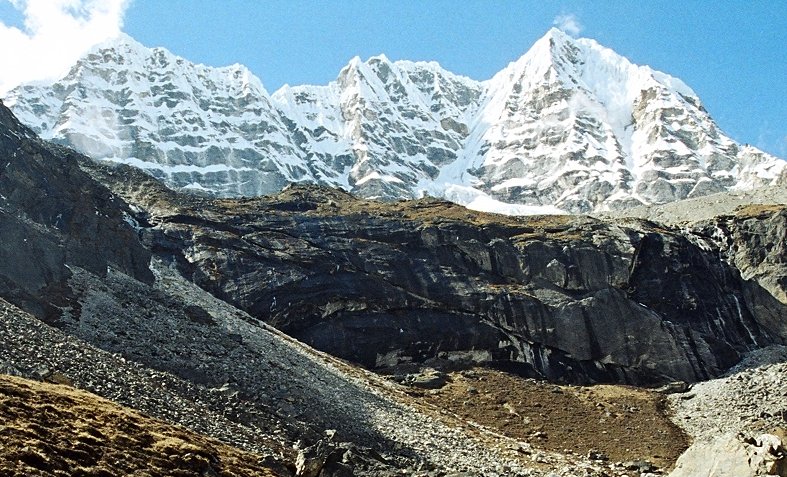 Peak 41 from Hongu Valley in the Khumbu region of the Nepal Himalaya
