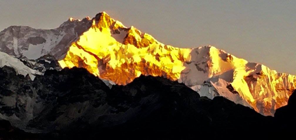 Kangchenjunga from Sikkim in NE India