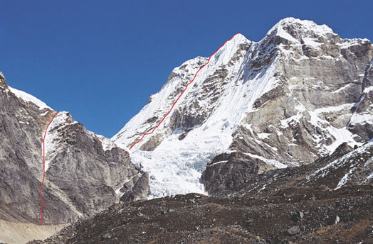 Ascent route on Peak 41