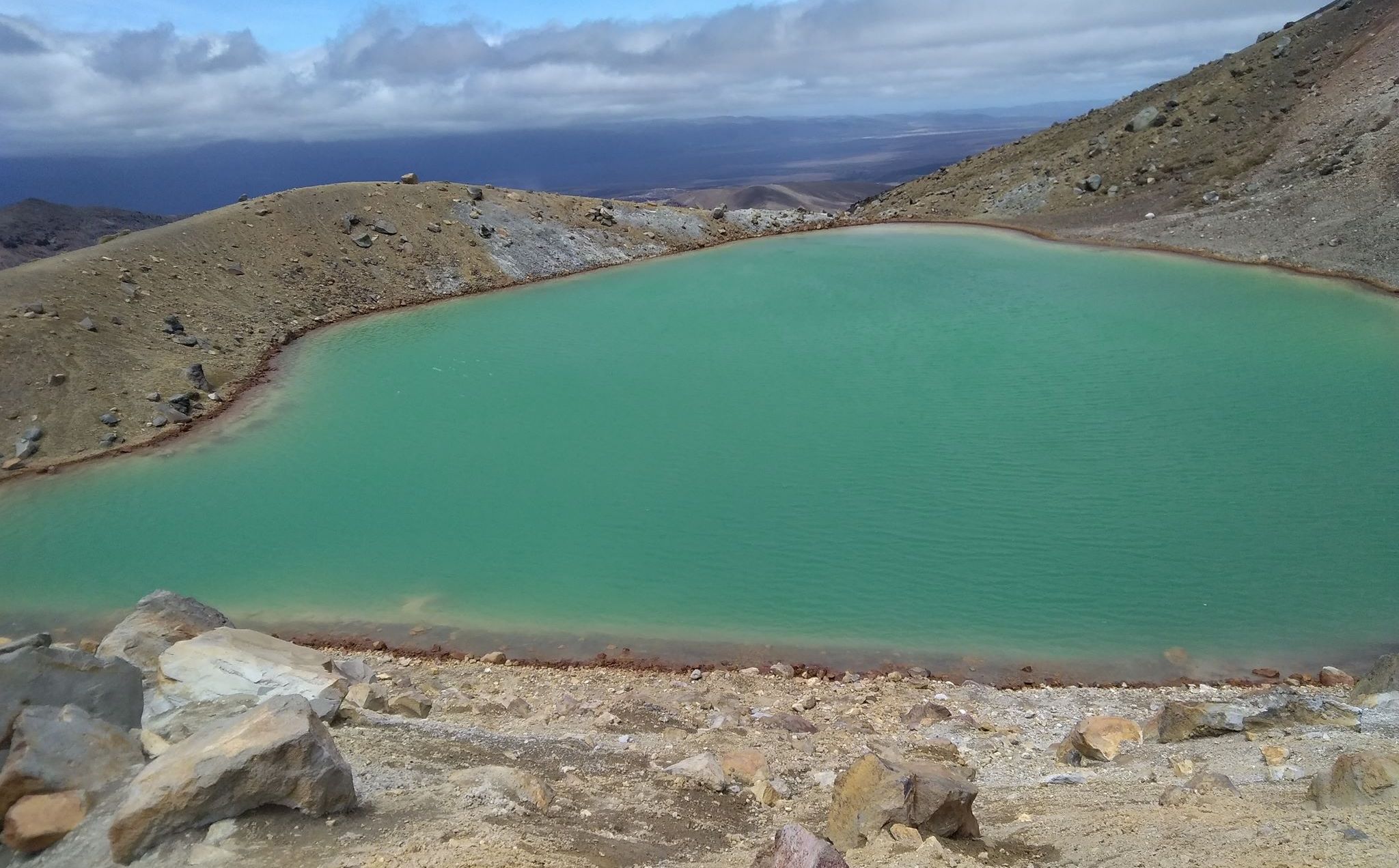 Emerald Lake on the Tongariro Traverse