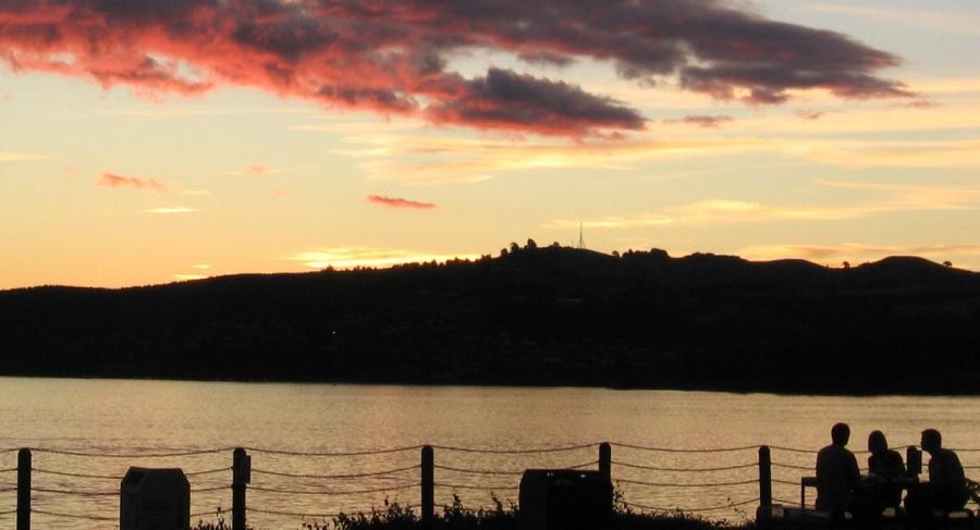 Sunset on Taupo Lake