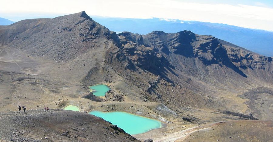 Emerald Lakes on the Tongariro Traverse