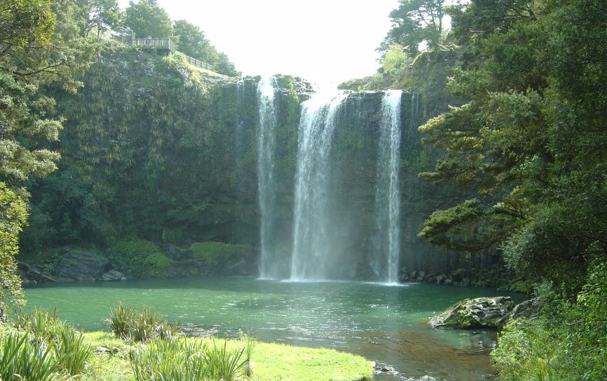 Whangarei Falls in Northland of New Zealand
