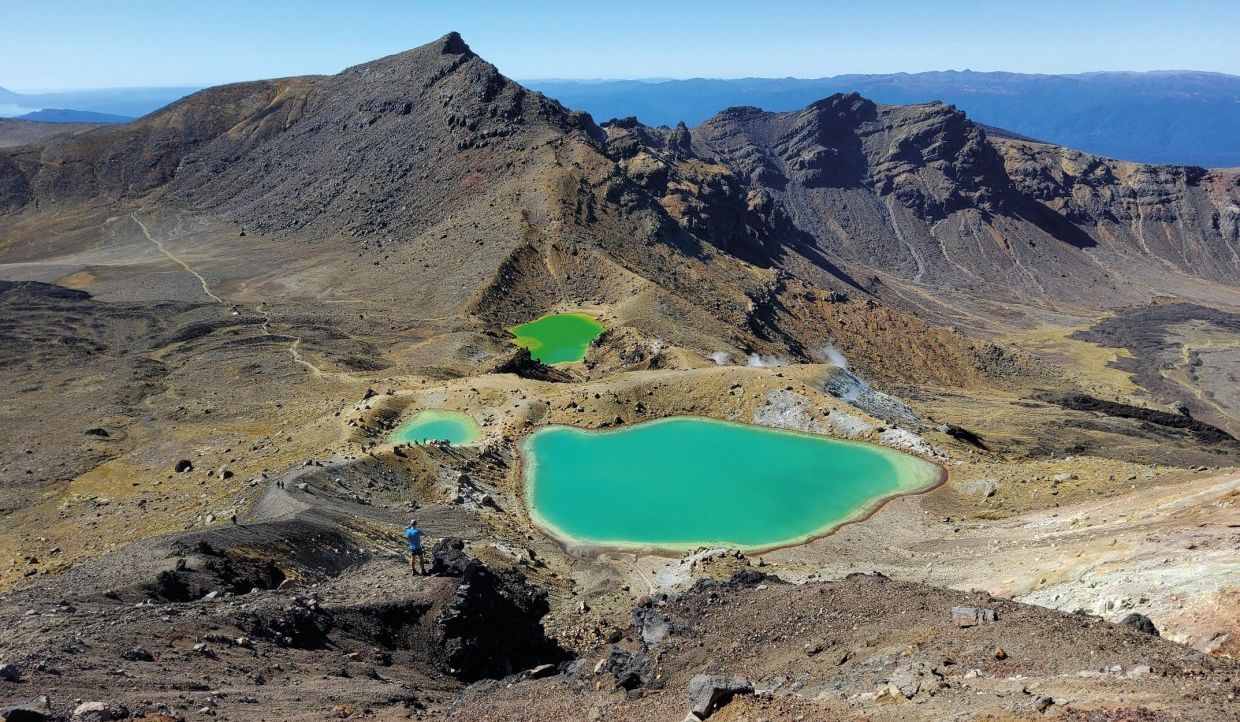 Emerald Lakes on the Tongariro Traverse