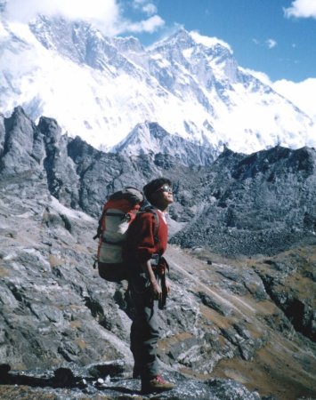 Lhotse on ascent to Kongma La