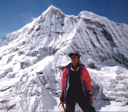 Annapurna South from Rakshi Peak