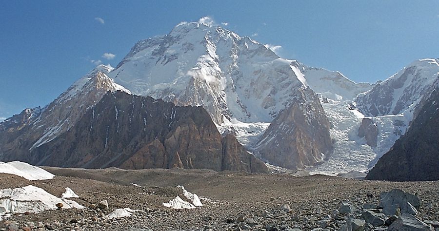 Broad Peak from Concordia in the Karakorum Mountains of Pakistan