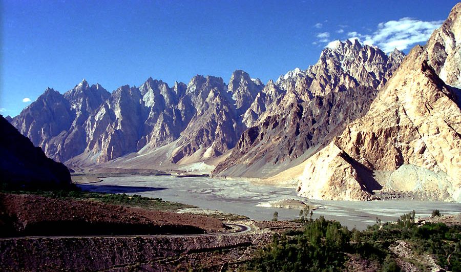 Cathedral Ridge Pass at Passu on the Karakorum Highway from Pakistan to China