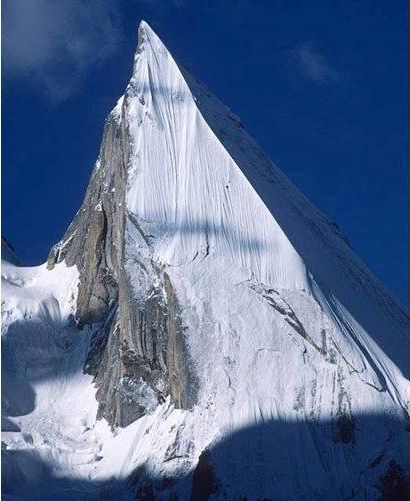 Laila Peak ( 6985m ) in the Hushe Valley near the Gondogoro glacier in the Karakorum Mountains of Pakistan
