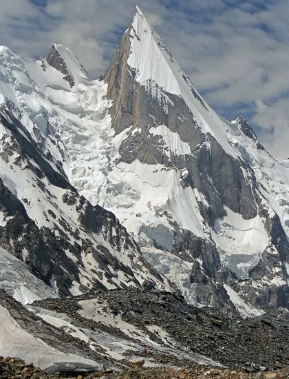 Laila Peak ( 6985m ) in the Hushe Valley near the Gondogoro glacier in the Karakorum Mountains of Pakistan