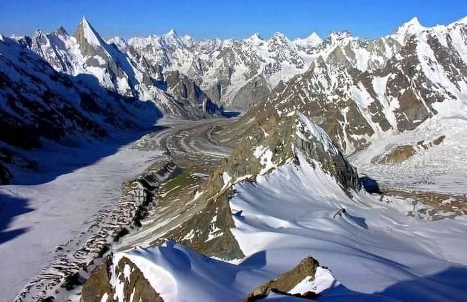 Laila Peak ( 6985m )  in the Karakorum Mountains of Pakistan
