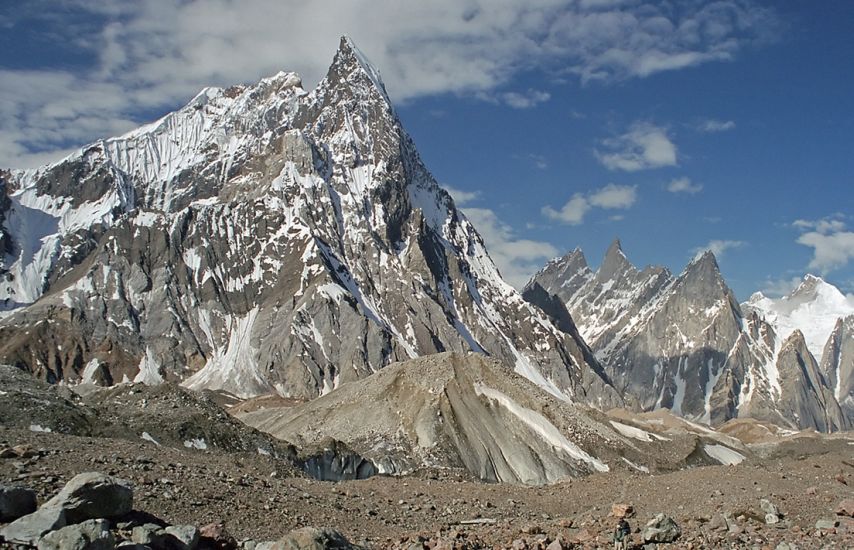 Mitre Peak, 6025m, from Concordia in the Karakorum Mountains of Pakistan
