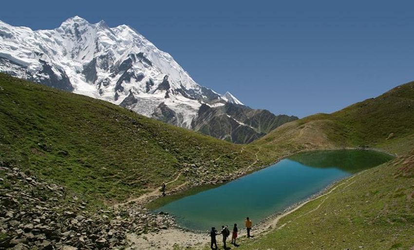 Rakaposhi ( 7788m ) in the Karakorum Mountains of Pakistan