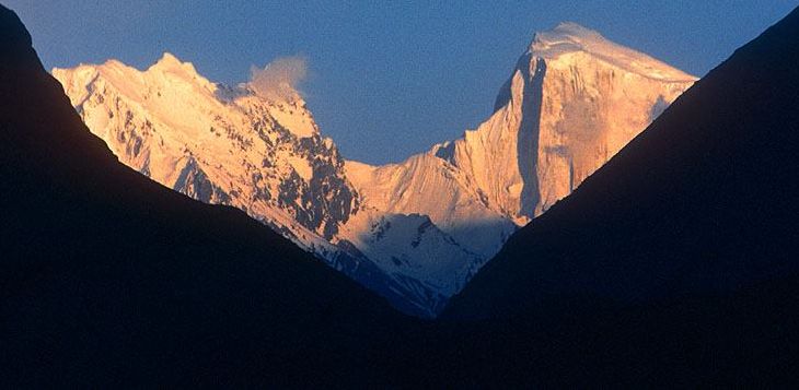 The Seven Thousanders - Spantik / Golden Peak ( 7027m ) in the Karakorum Mountains of Pakistan