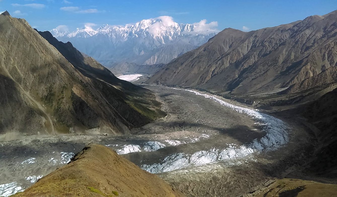 The Seven Thousanders - Ultar ( 7388m ) beyon Sumayar Glacier in the Karakorum Mountains of Pakistan