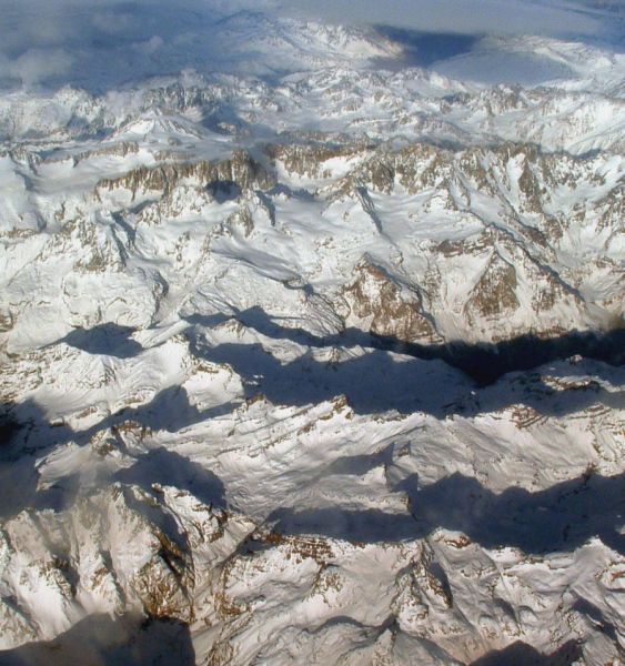 Aerial View of The Andes