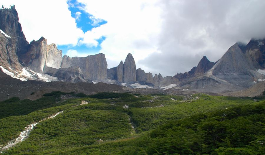 French Valley in Torres del Paine National Park in the Patagonia Region of Chile, South America