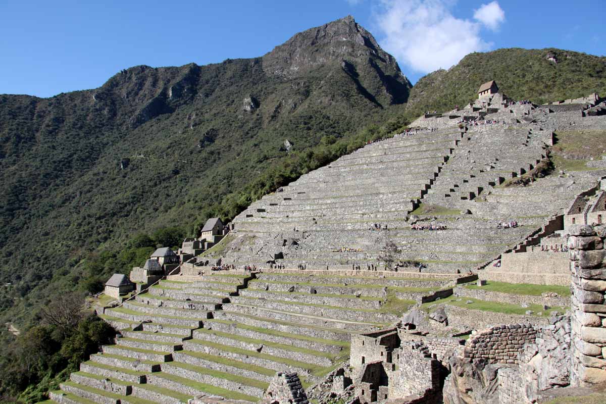 Machu Picchu in Peru - an ancient fortress city of the Incas