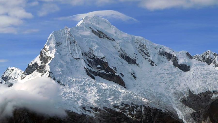 Nevado Pisco, 5752 metres in the Cordillera Blanca