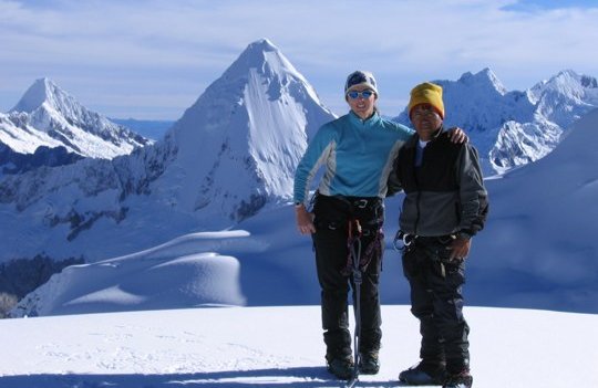 Cumbre del Nevado Pisco in the Cordillera Blanca of the Peru Andes