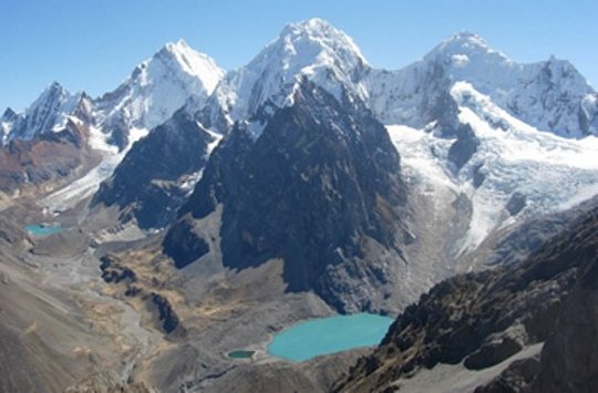 Paso Ceroo Antonio in the Cordillera Huayhuash of the Peru Andes