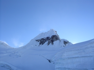 Vallunaraju, 5550 metres, in the Cordillera Blanca