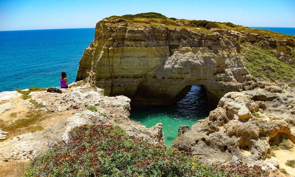 Coastline of The Algarve in Southern Portugal