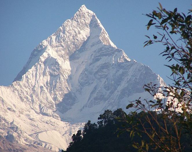 Mt.Macchapucchre ( The Fishtail Mountain ) in the Nepal Himalaya