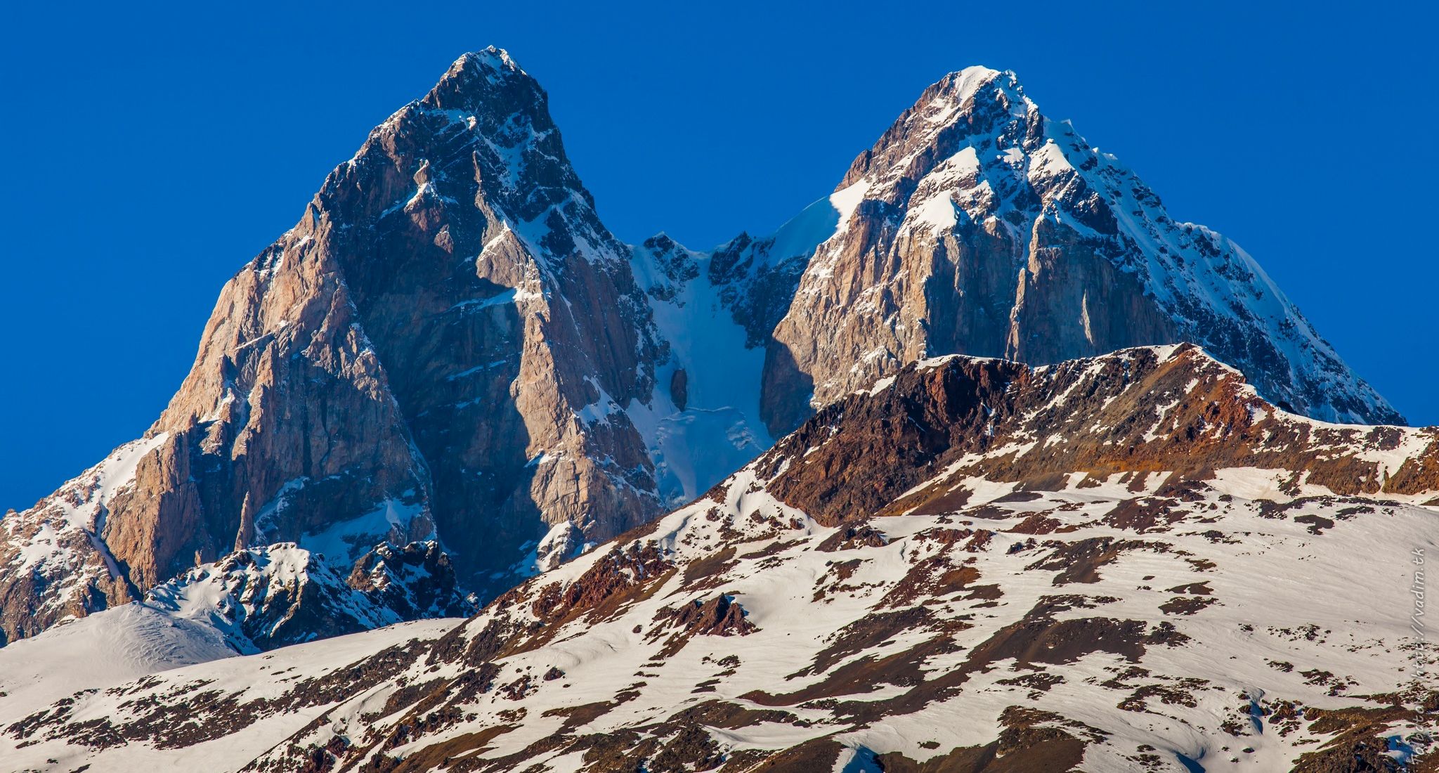 Mount Ushba in the Caucasus