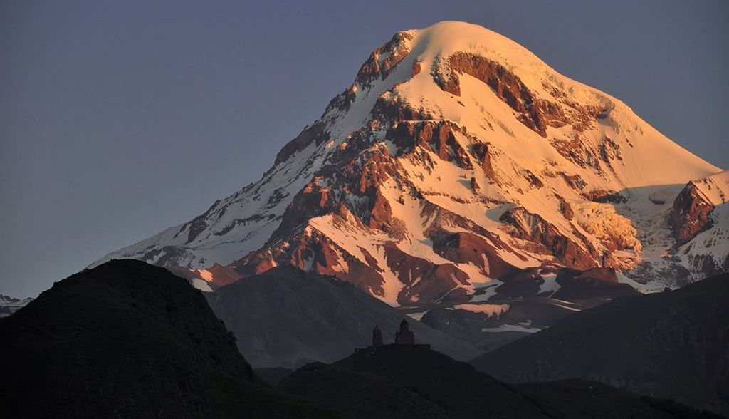 Mount Kazbek in the Caucasus