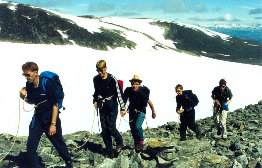Ascent of Galdhopiggen - in the Jotunheimen region - the highest mountain in Norway and Scandinavia
