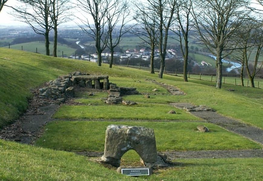 Ruins of Roman Fort on Barr Hill at Twechar