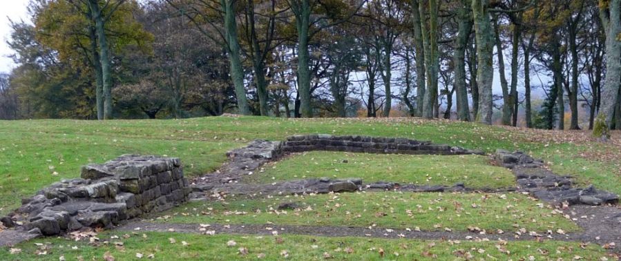 Remains of Roman Fort on Barr Hill at Twechar