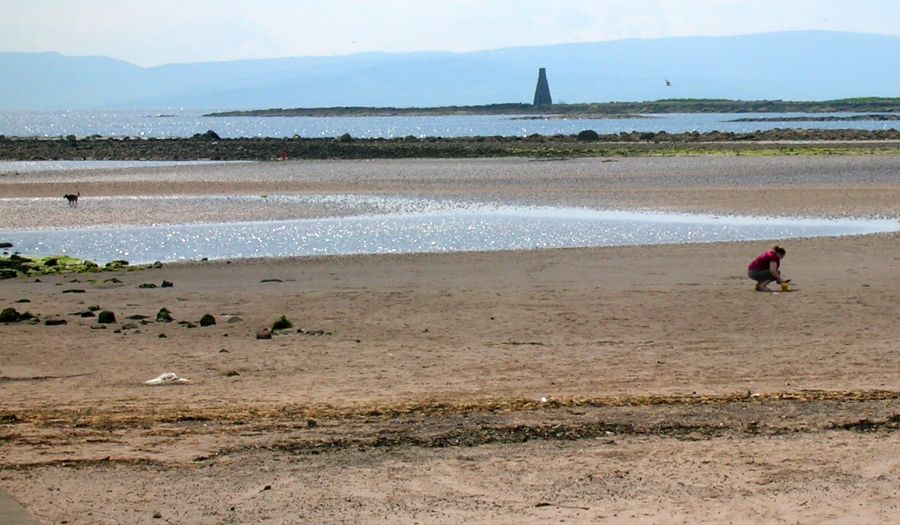 Beach at Ardrossan on the Ayrshire Coast
