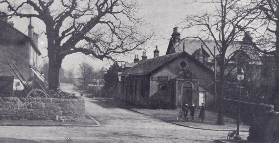 Bearsden Cross and Old School House in 1899