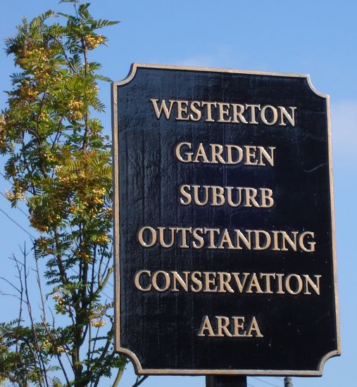 Sign in Westerton Garden Suburb