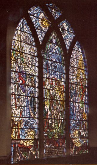 War Memorial Window in New Kilpatrick Church in Bearsden