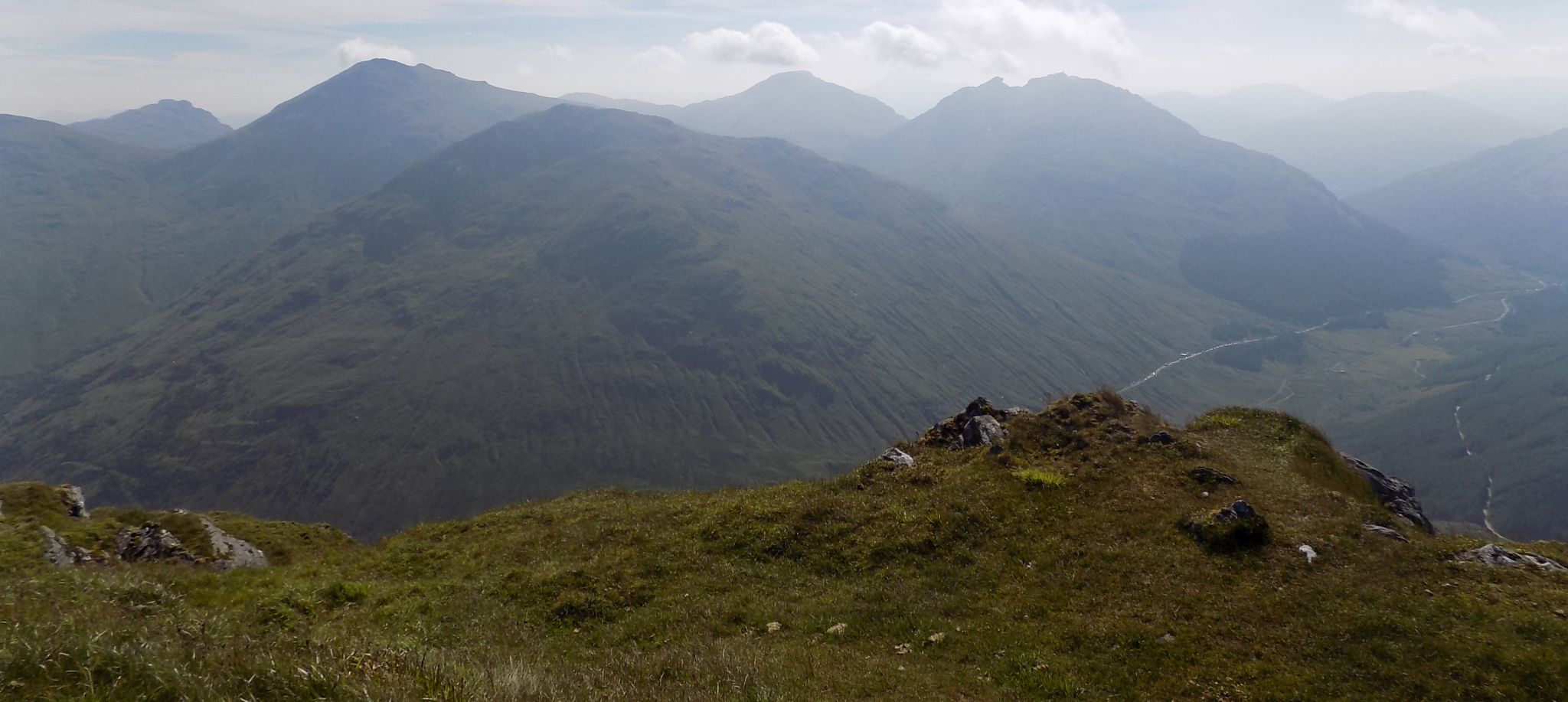 Arrochar Alps from Beinn an Lochain in the Southern Highlands of Scotland