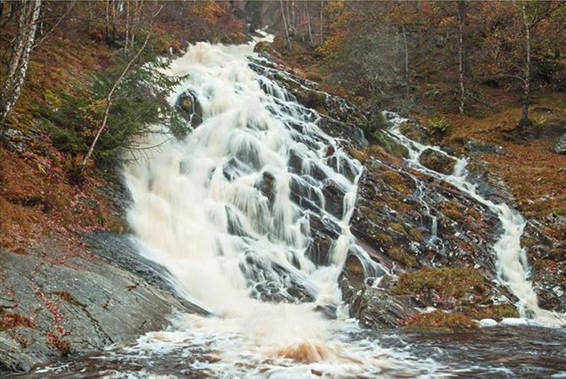 Allt-Mor Waterfall at Kinloch Rannoch