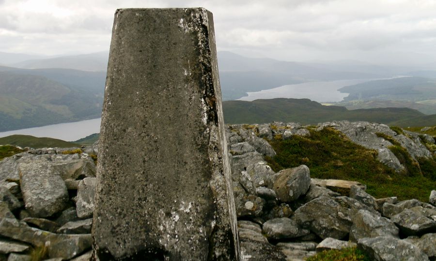 Loch Rannoch from trig point on summit of Beinn a' Chuallaich