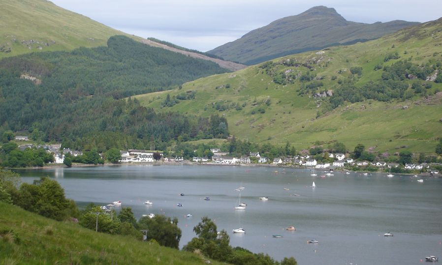 Ben Donich above Loch Goil and Lochgoilhead