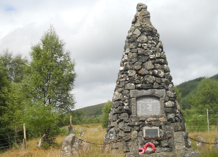 War Memorial at Innerwick in Glen Lyon