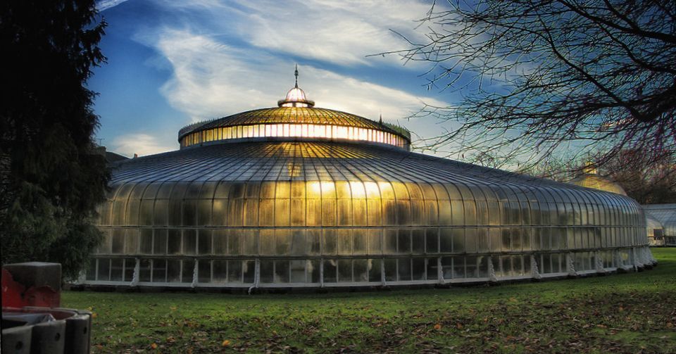 Kibble Palace in the Botanic Gardens in Glasgow