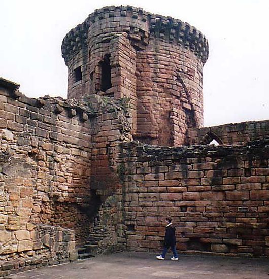 Interior of Bothwell Castle